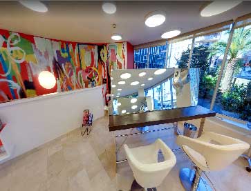 Visita Virtual de google street view Perruqueria Reche Barcelona